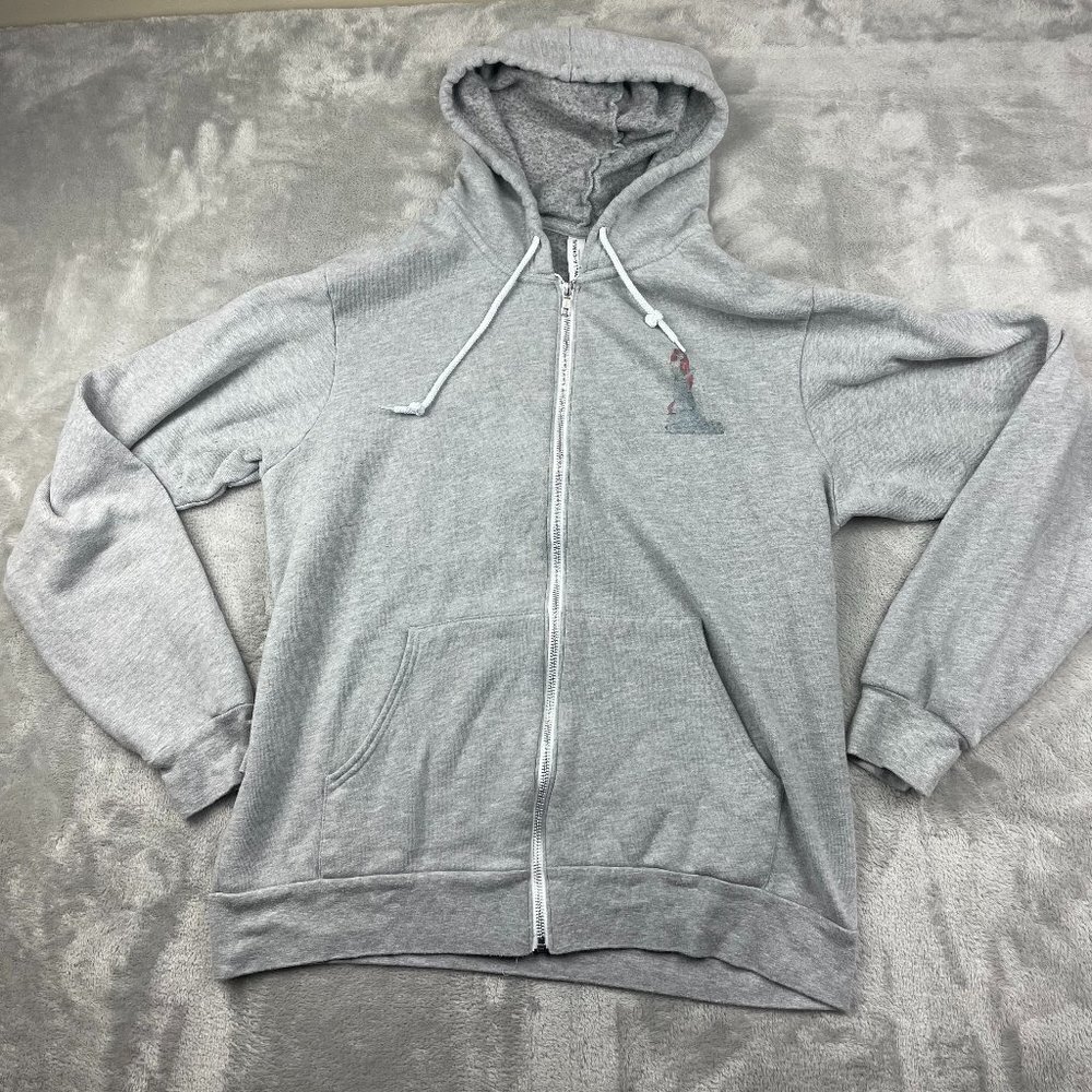 Bella Canvas Disney Little Mermaid Full Zip Hoodie Sweatshirt Women's Size Large - Picture 1 of 11